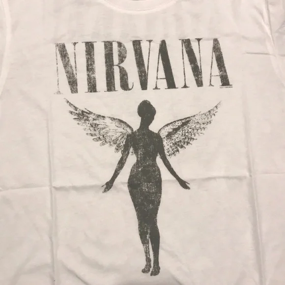 SOLD OUT White Nirvana Vintage Concert Band T-Shirt - Picture 6 of 7